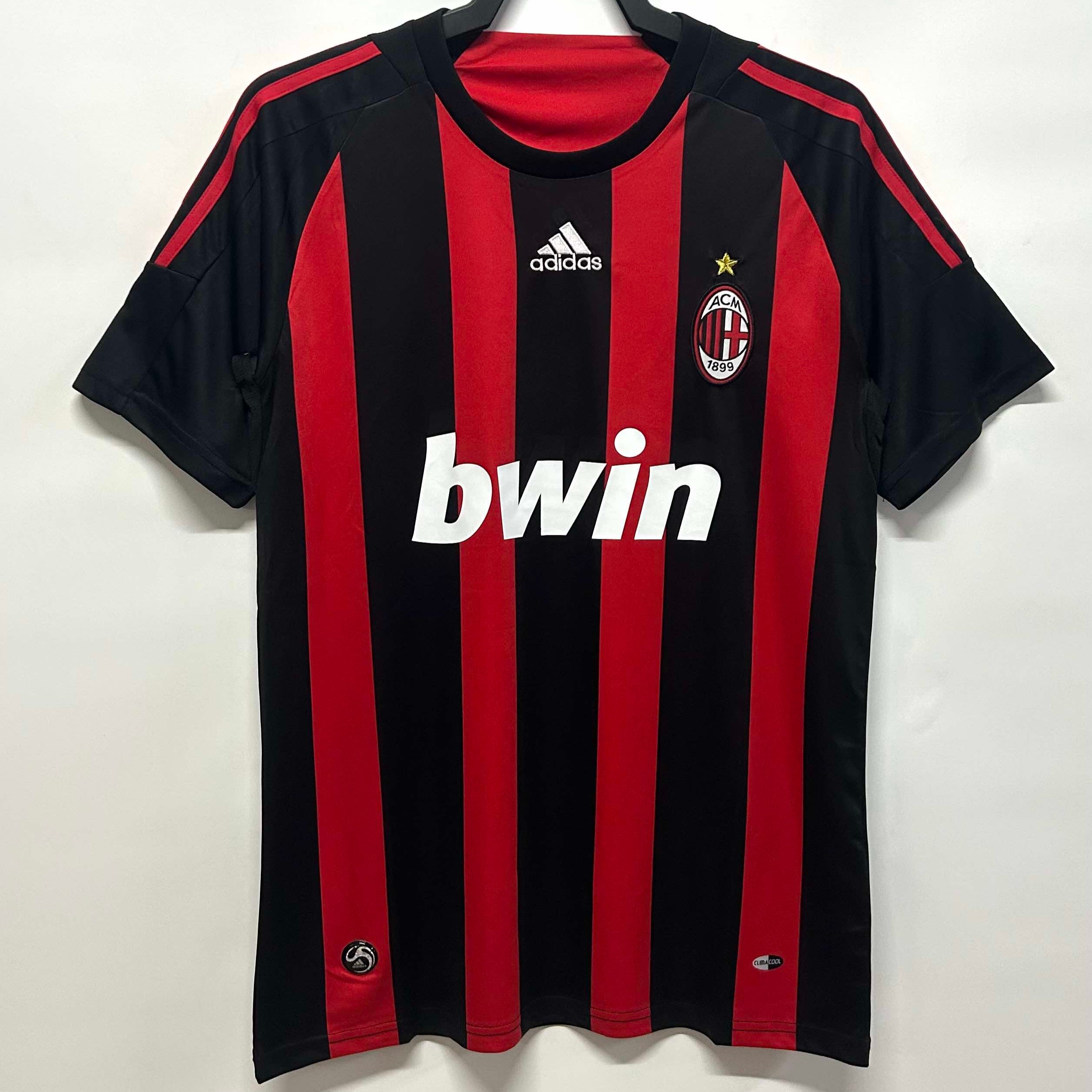 MAILLOT RÉTRO AC MILAN DOMICILE 2008/09