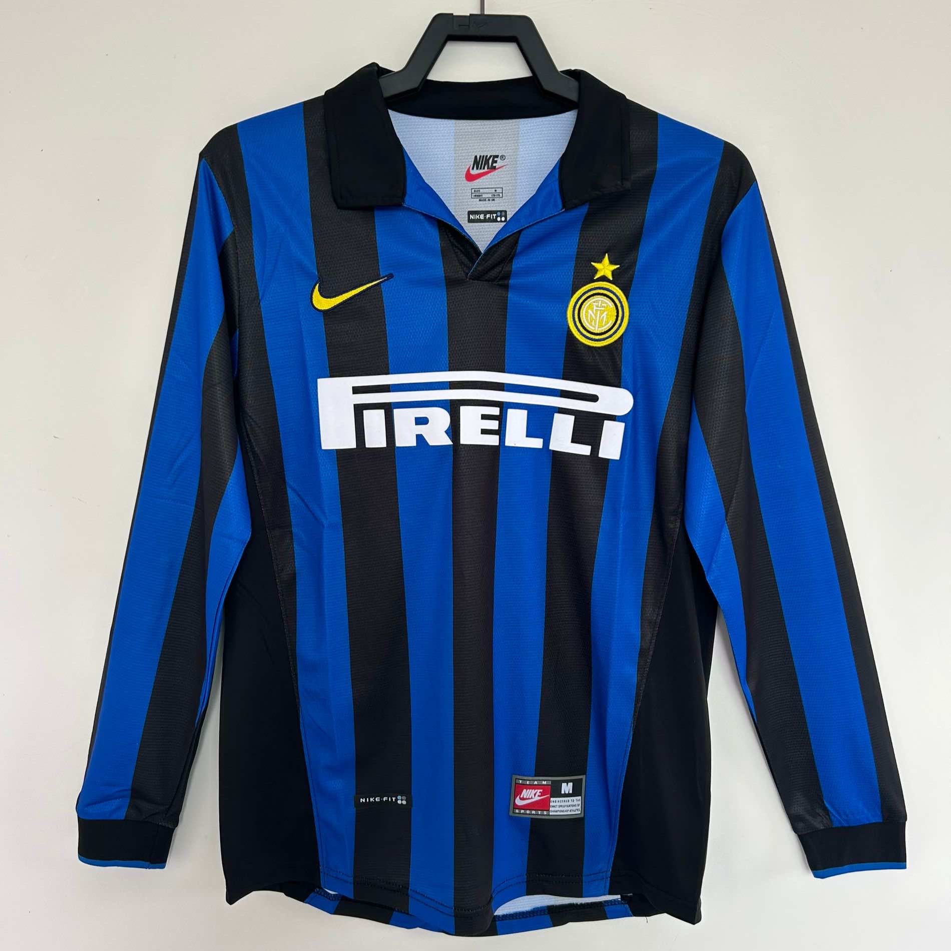 MAILLOT RÉTRO INTER MILAN DOMICILE 1998/99 MANCHES LONGUES