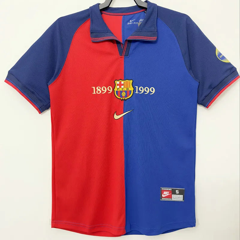 MAILLOT RÉTRO FC BARCELONE DOMICILE 110ÈME ANNIVERSAIRE 1999