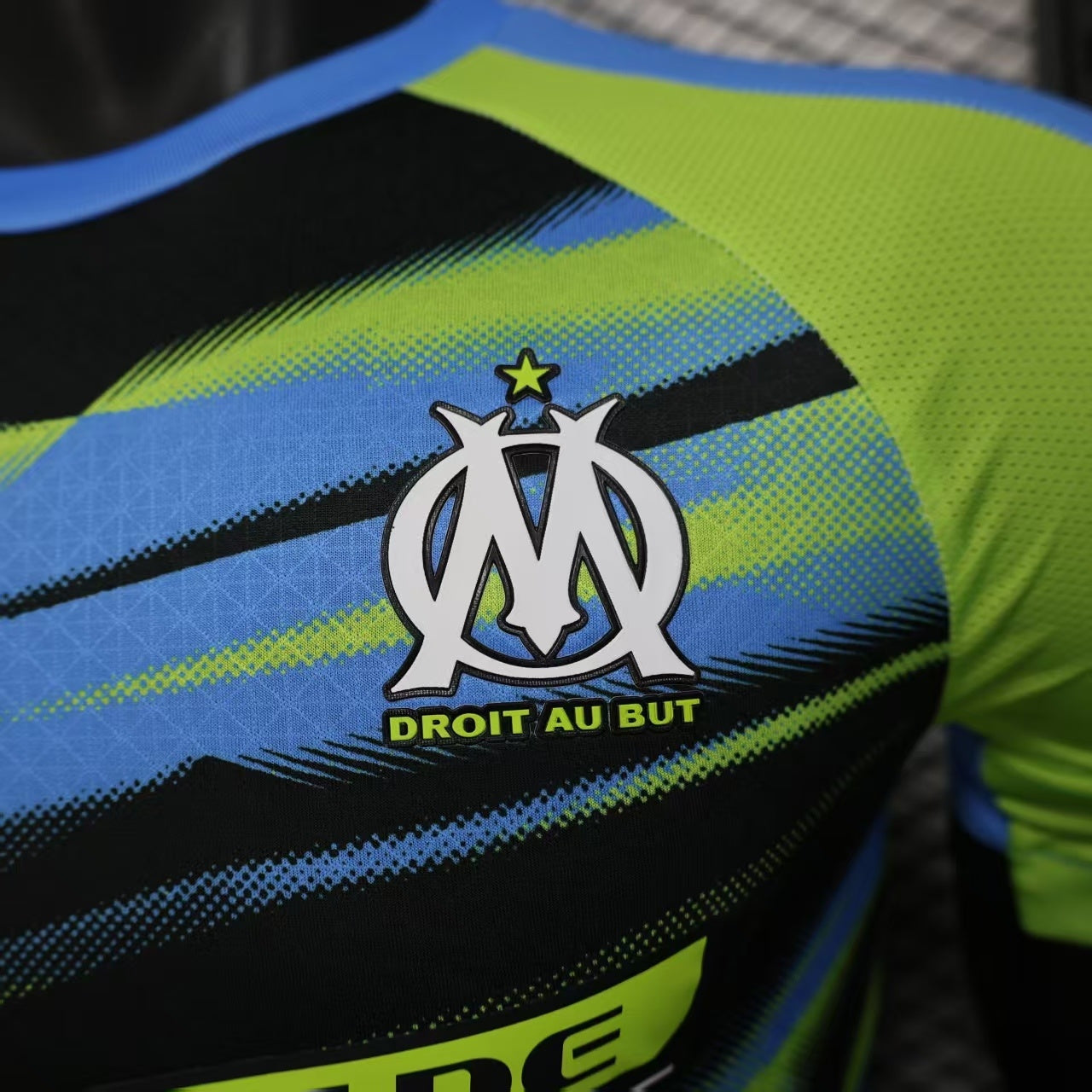 MAILLOT MARSEILLE ÉDITION SPÉCIALE VERT BLEU PLAYER 2025/2026