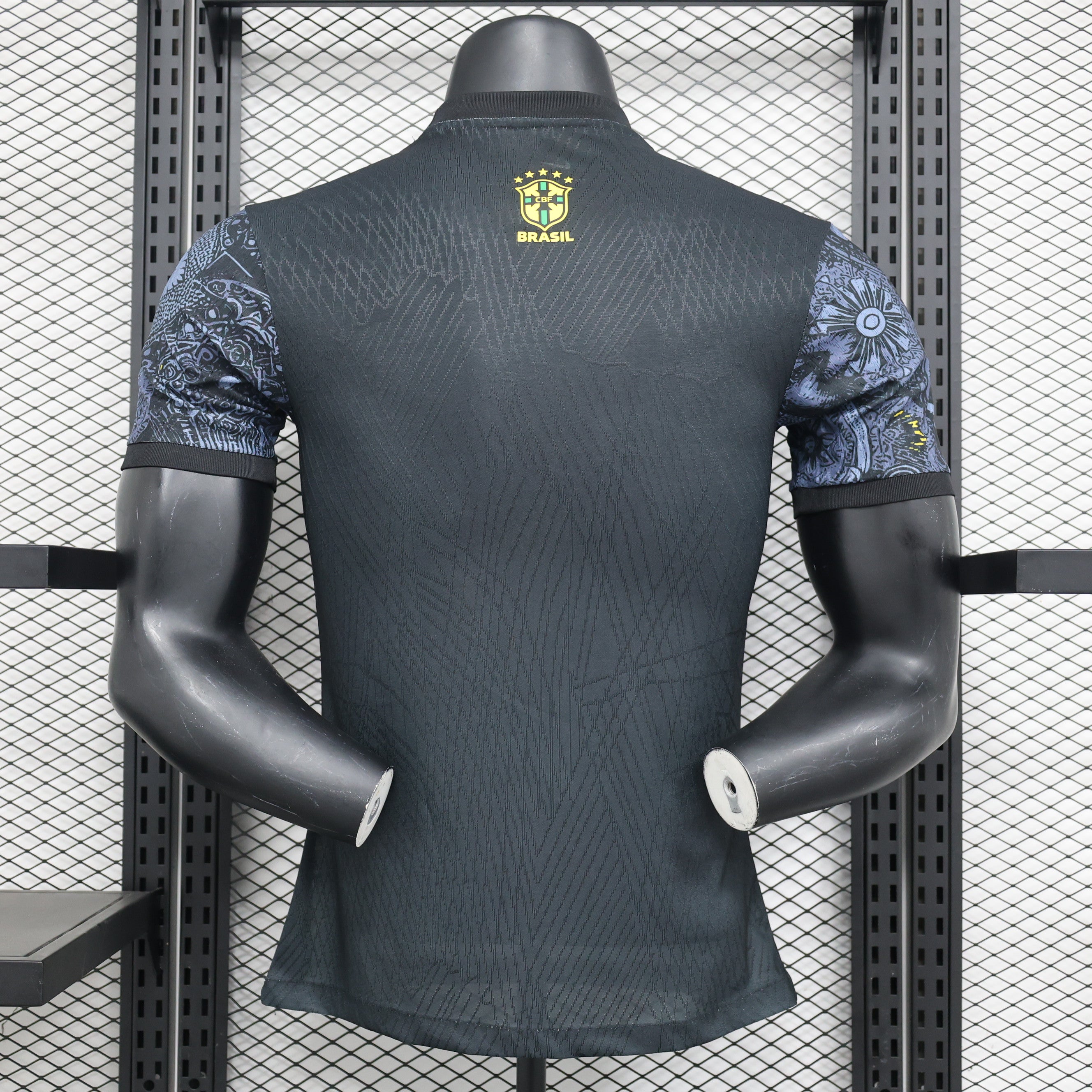 MAILLOT BRÉSIL CONCEPT CHRIST REDEMPTEUR NOIR PLAYER 2024/2025