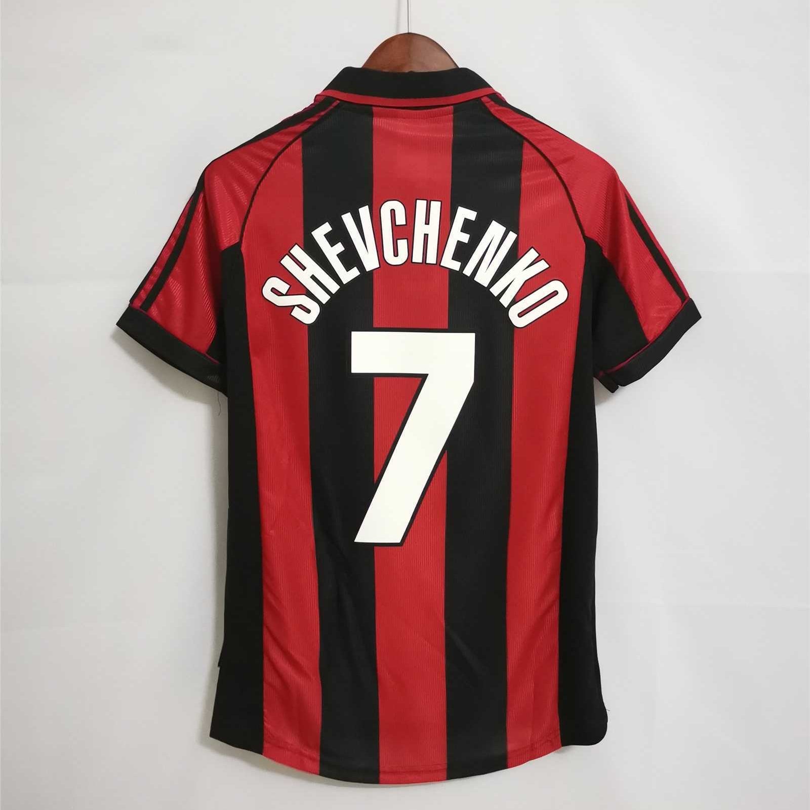 MAILLOT RÉTRO AC MILAN DOMICILE 1998/99
