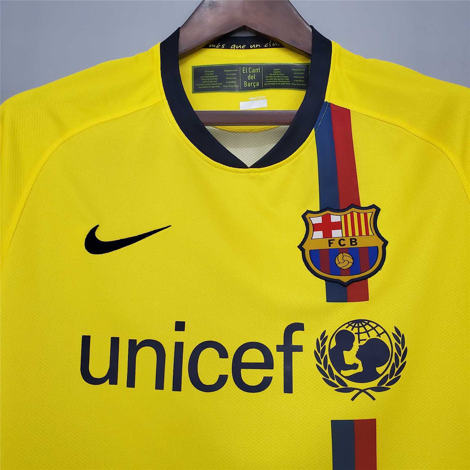 MAILLOT RÉTRO FC BARCELONE EXTERIEUR 2008/09