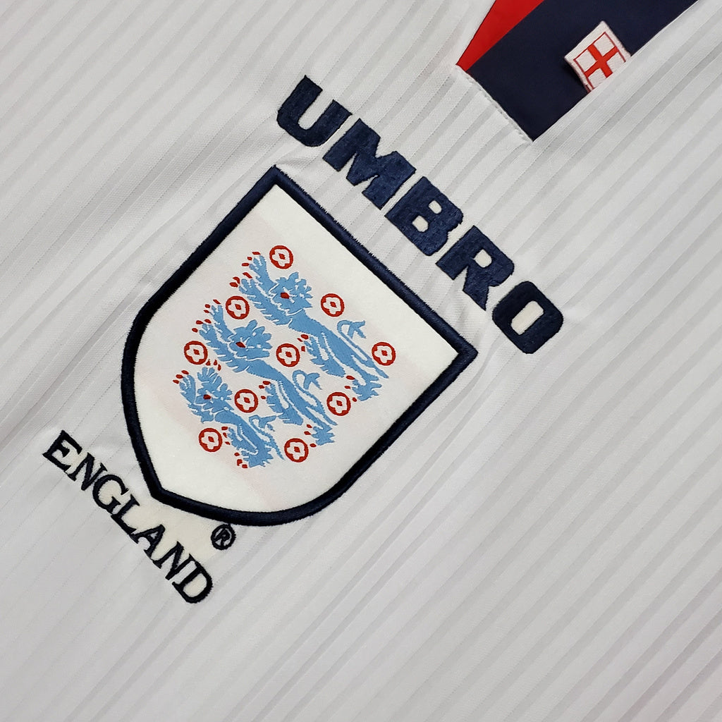 MAILLOT RÉTRO ANGLETERRE DOMICILE 1998 VERSION MANCHES LONGUES
