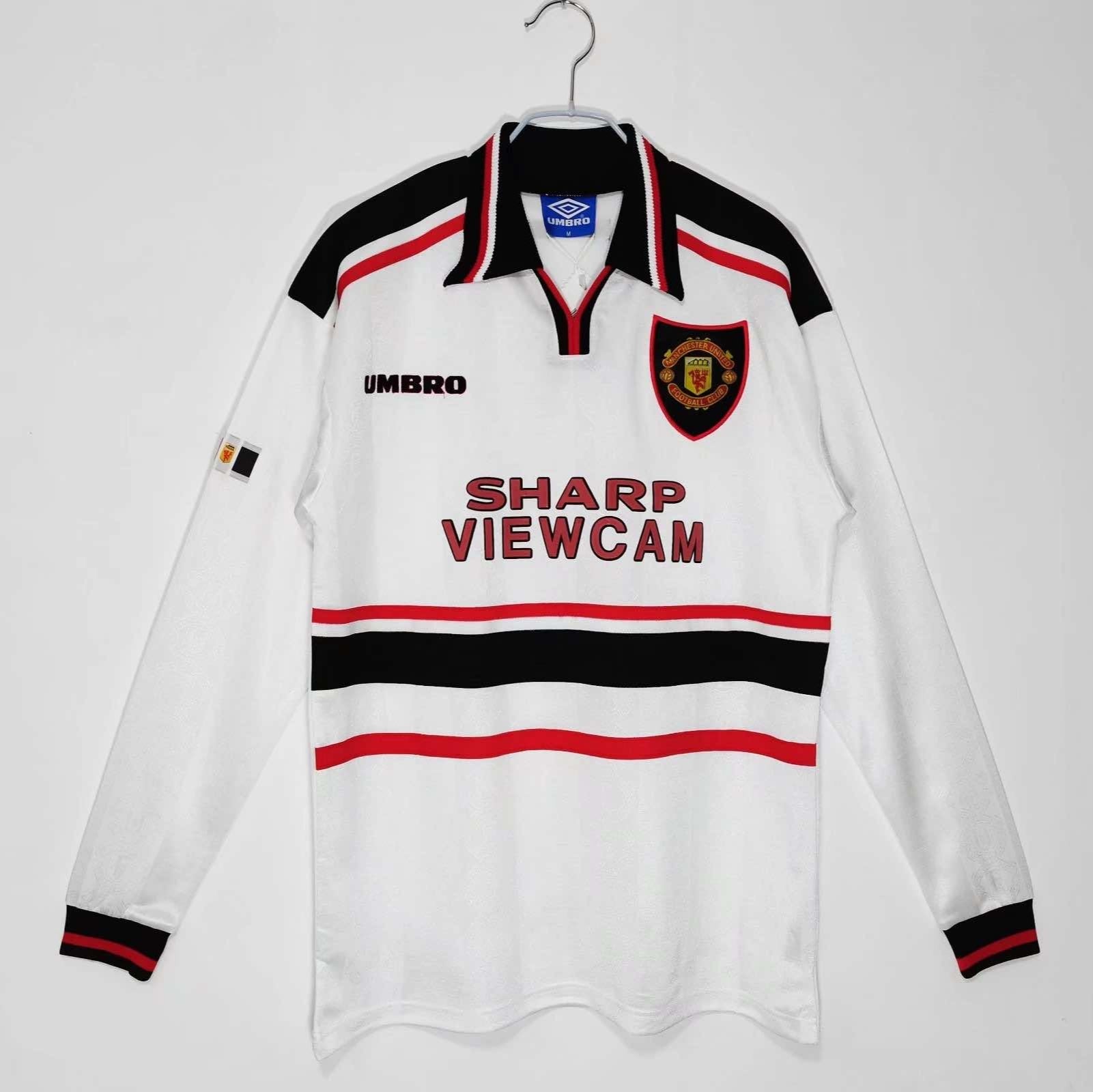 MAILLOT RÉTRO MANCHESTER UNITED EXTERIEUR 1998/99 MANCHES LONGUES
