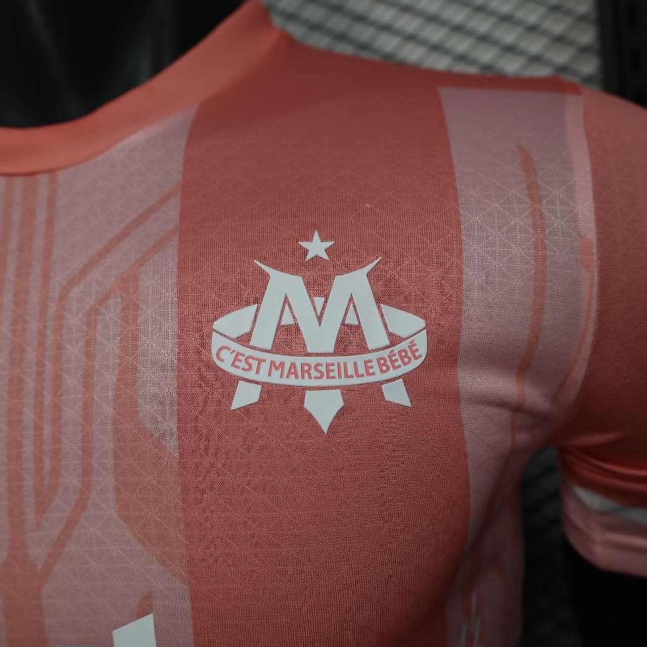 MAILLOT MARSEILLE JUL ROSE PLAYER 2025/2026
