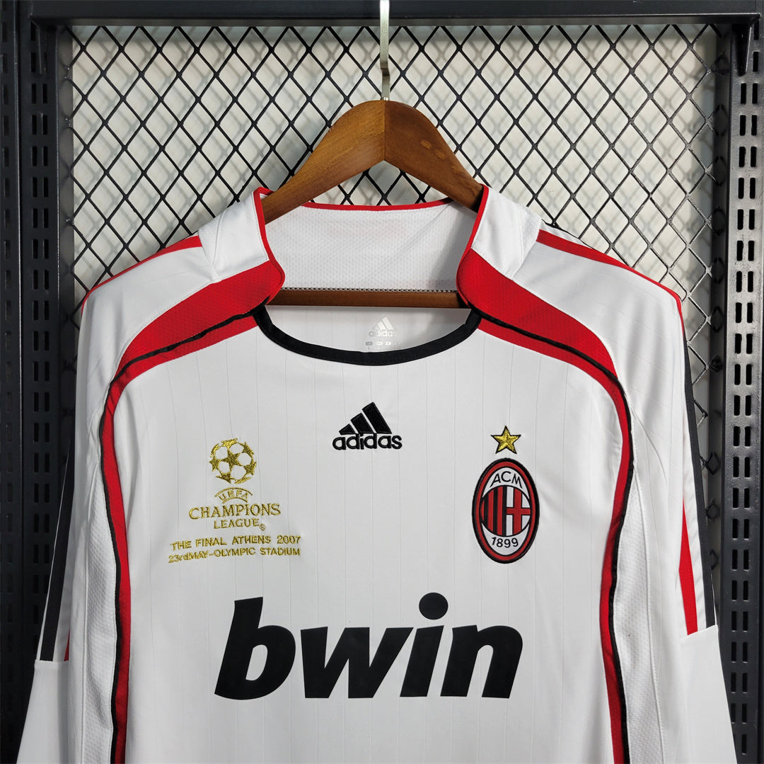 MAILLOT RÉTRO AC MILAN EXTERIEUR 2006/07 MANCHES LONGUES