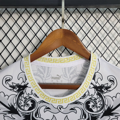 MAILLOT ITALIE CONCEPT EDITION VERSACE BLANC FAN 2023/2024