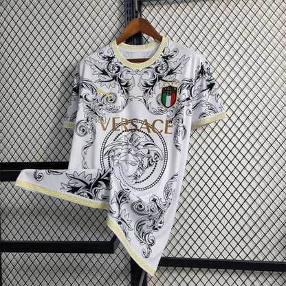 MAILLOT ITALIE CONCEPT EDITION VERSACE BLANC FAN 2023/2024
