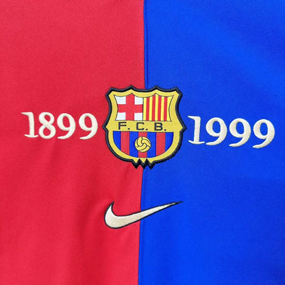 MAILLOT RÉTRO FC BARCELONE DOMICILE 110ÈME ANNIVERSAIRE 1999