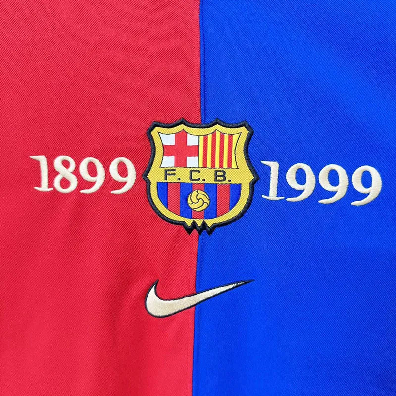 MAILLOT RÉTRO FC BARCELONE DOMICILE 110ÈME ANNIVERSAIRE 1999
