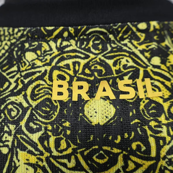 MAILLOT BRÉSIL CONCEPT CHRIST REDEMPTEUR JAUNE PLAYER 2024/2025