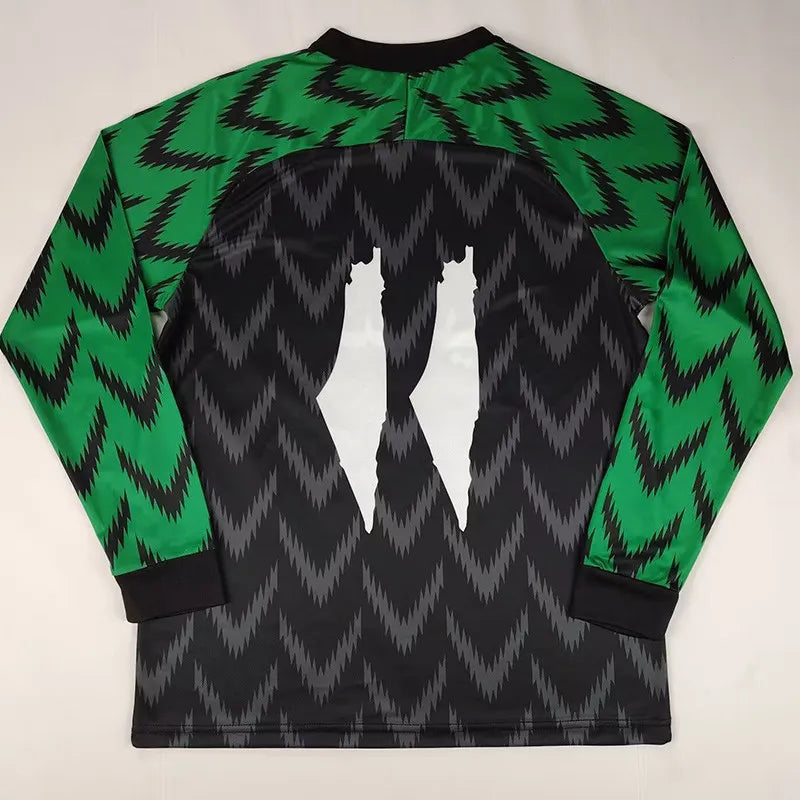 MAILLOT PALESTINE NOIR VERT 2024/2025 VERSION MANCHES LONGUES