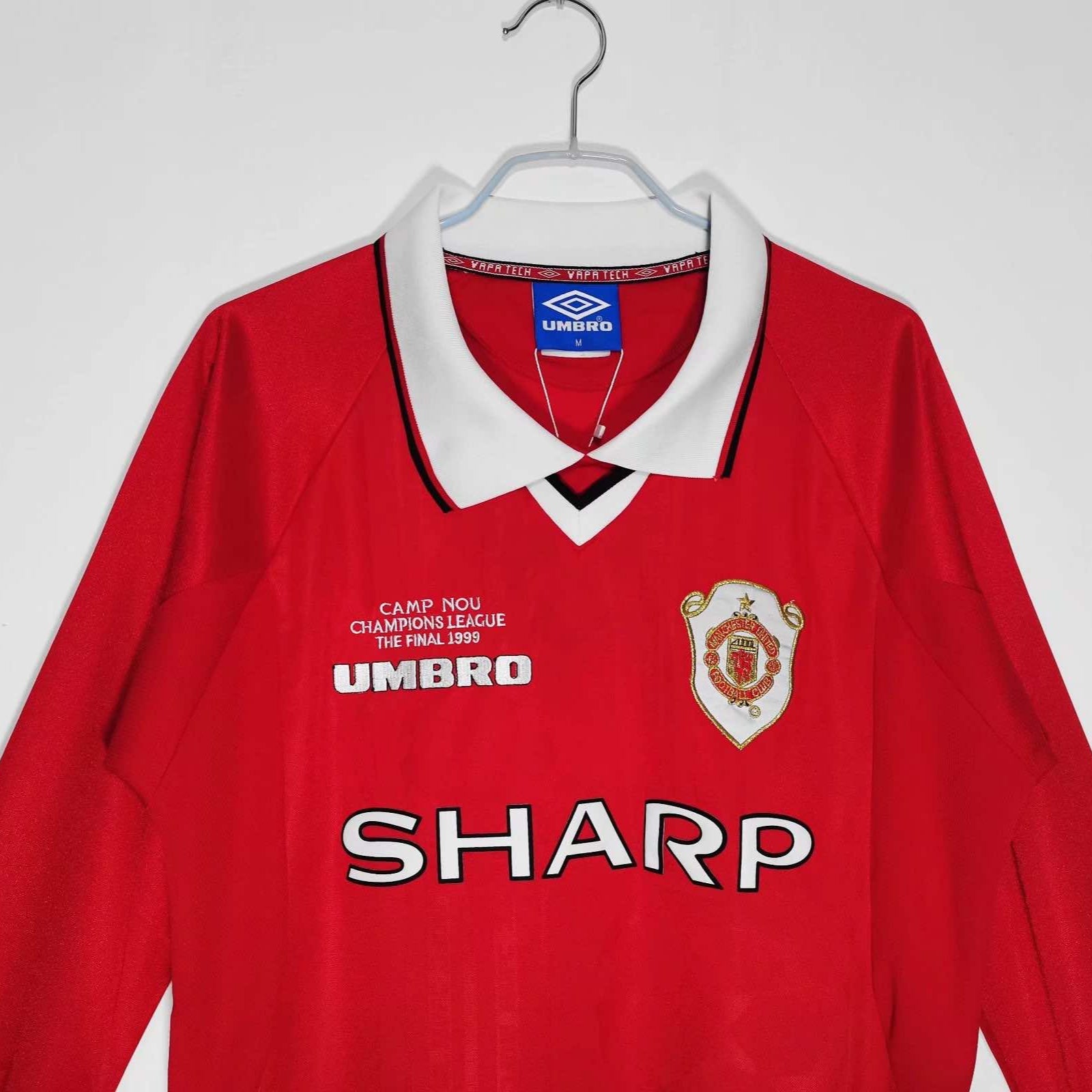 MAILLOT RÉTRO MANCHESTER UNITED DOMICILE 1999/00 MANCHES LONGUES