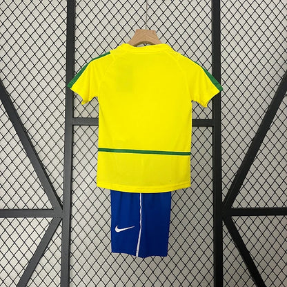 MAILLOT ENFANT RÉTRO BRÉSIL DOMICILE 2002