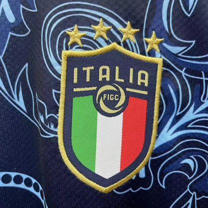 MAILLOT ITALIE CONCEPT EDITION VERSACE BLEU FAN 2023/2024