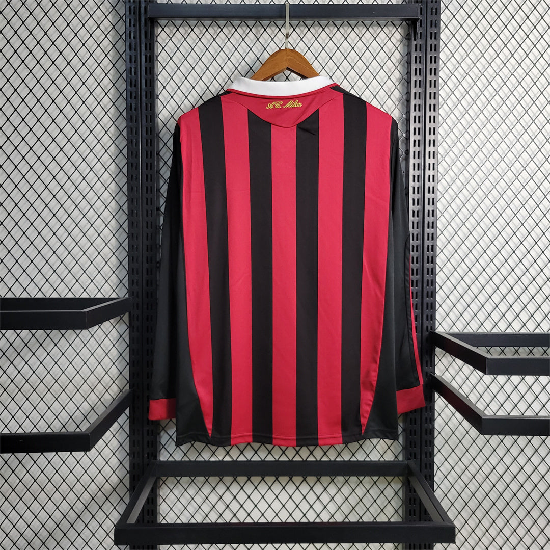 MAILLOT RÉTRO AC MILAN DOMICILE 2009/10 MANCHES LONGUES
