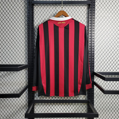 MAILLOT RÉTRO AC MILAN DOMICILE 2009/10 MANCHES LONGUES