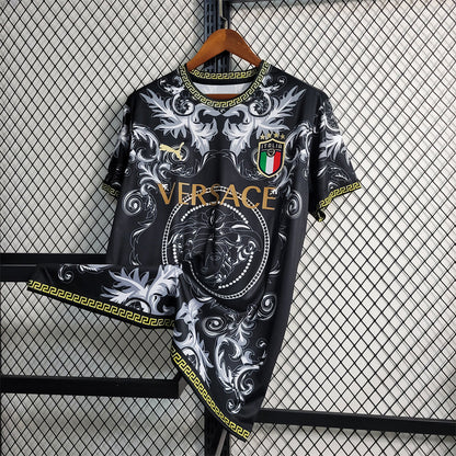 MAILLOT ITALIE CONCEPT EDITION VERSACE NOIR FAN 2023/2024