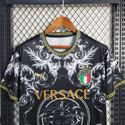 MAILLOT ITALIE CONCEPT EDITION VERSACE NOIR FAN 2023/2024
