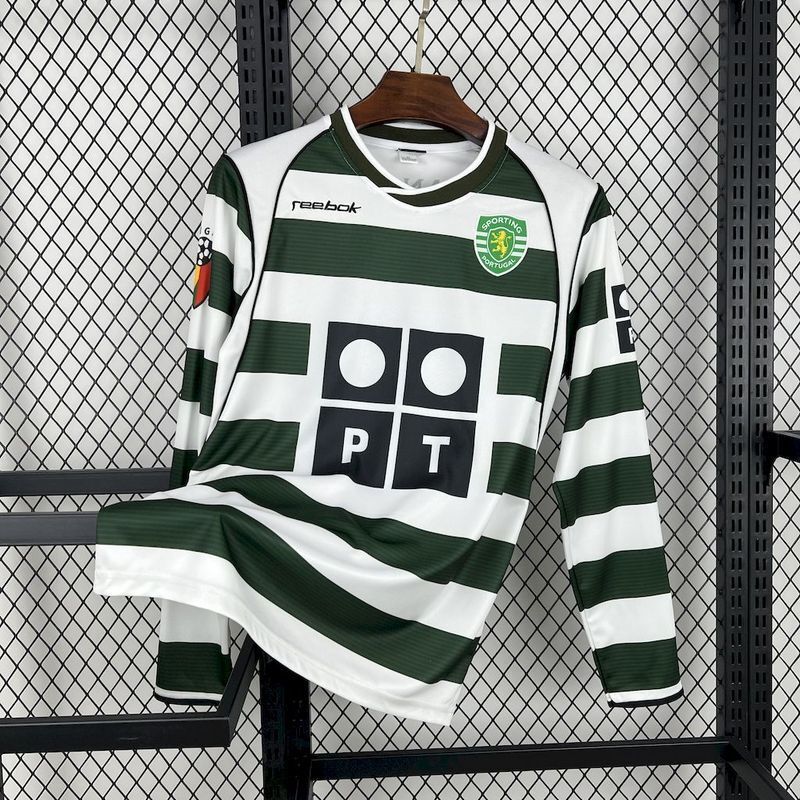 MAILLOT RÉTRO SPORTING DOMICILE 2001/03 MANCHES LONGUES