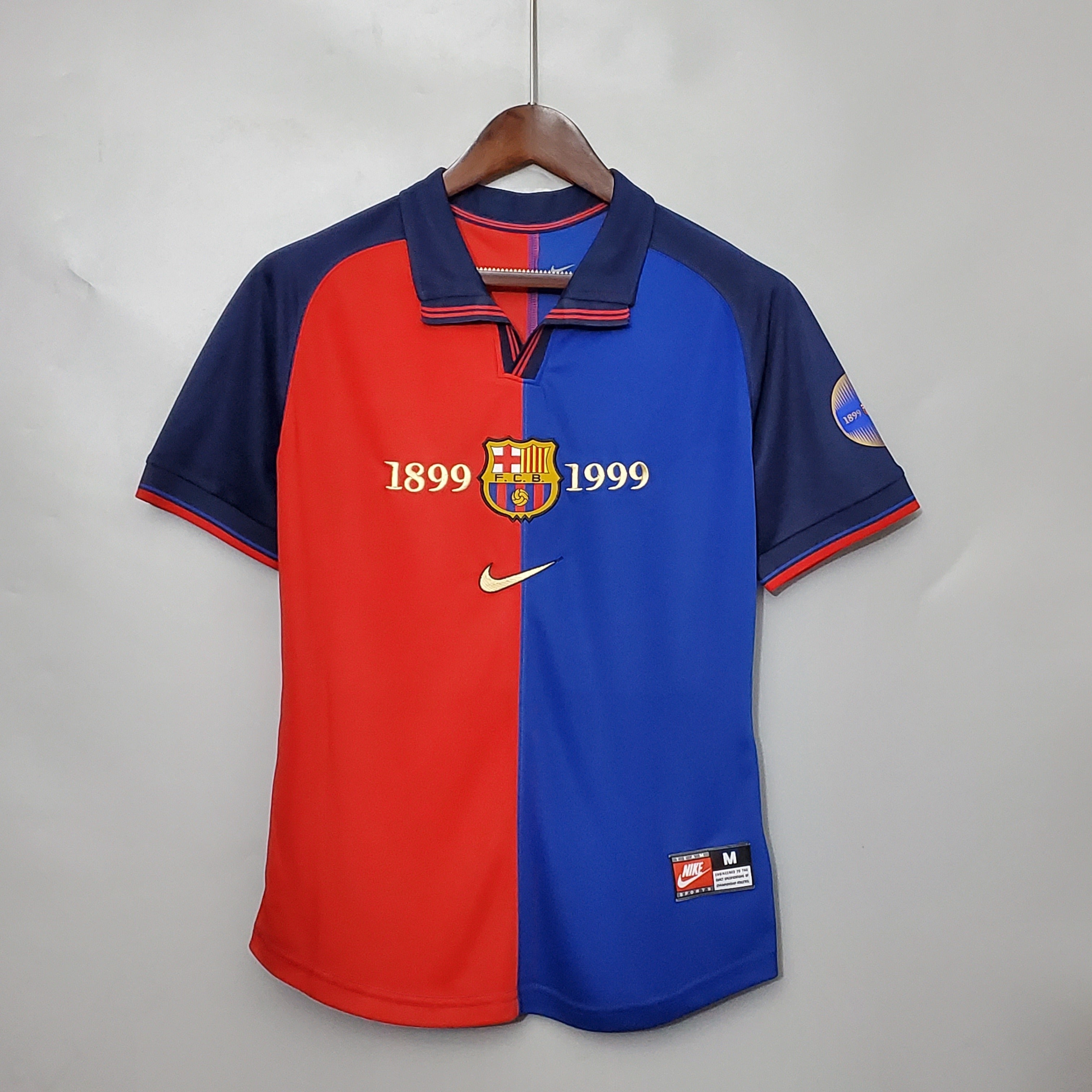 MAILLOT RÉTRO FC BARCELONE DOMICILE 110ÈME ANNIVERSAIRE 1999