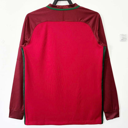 MAILLOT RÉTRO PORTUGAL DOMICILE 2016 VERSION MANCHES LONGUES