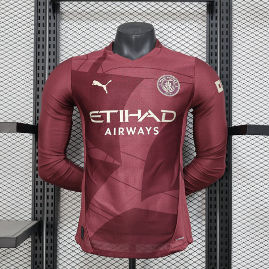 MAILLOT MANCHESTER CITY MANCHES LONGUES THIRD 2024/2025