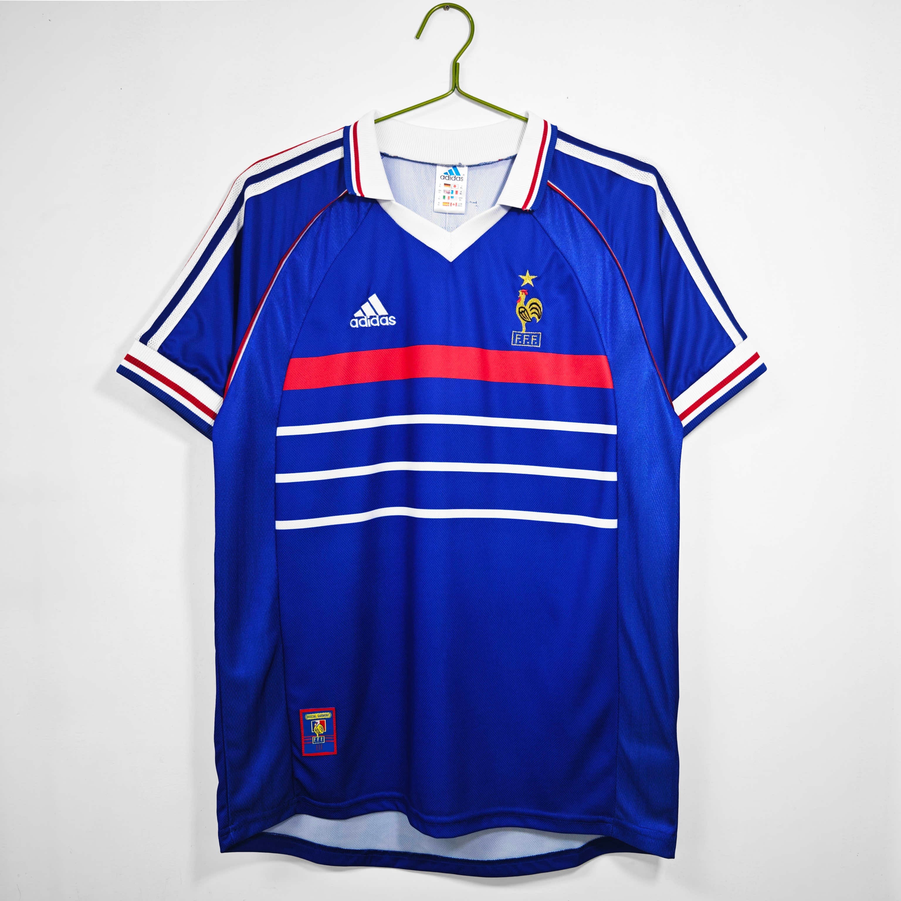 MAILLOT RÉTRO FRANCE DOMICILE 1998