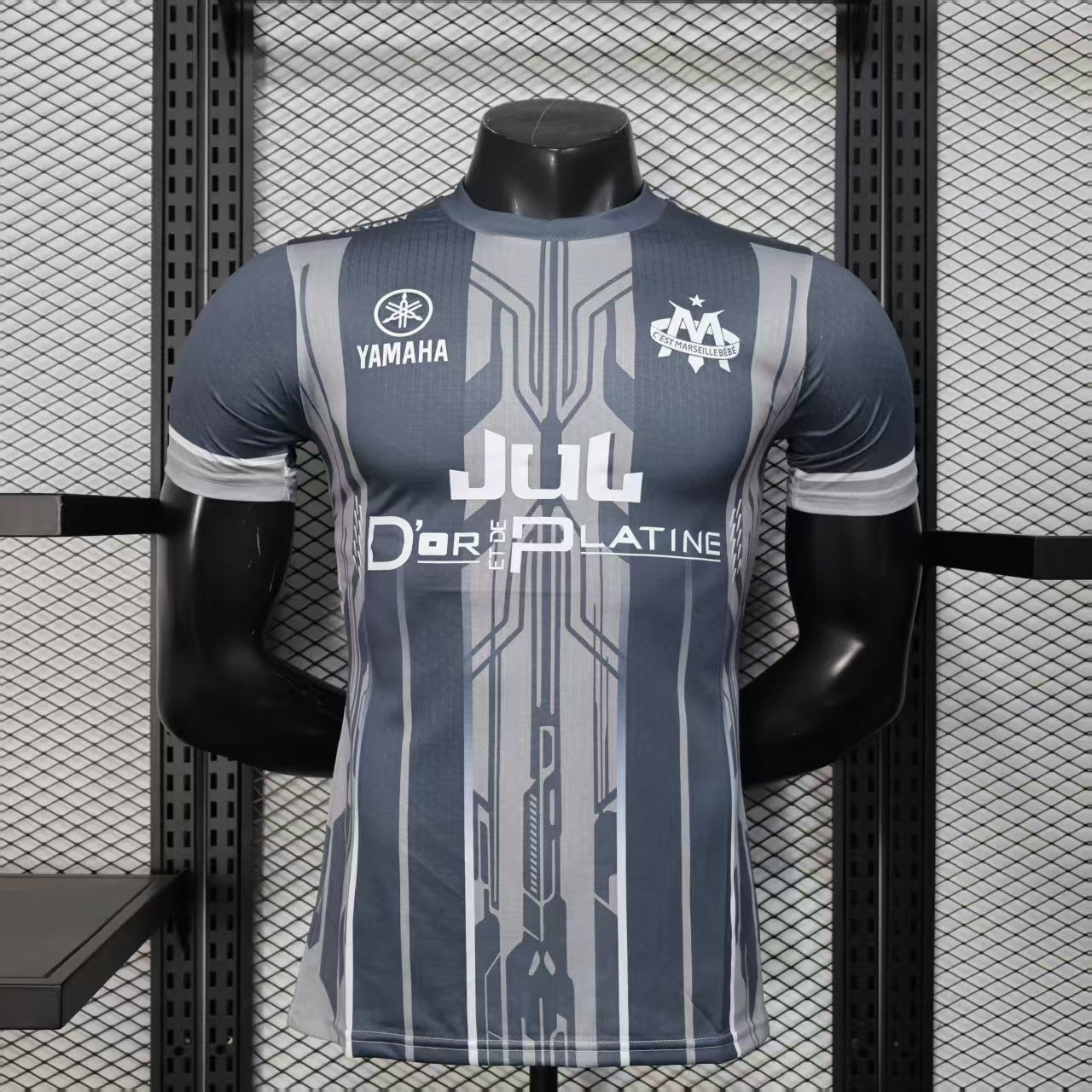 MAILLOT MARSEILLE JUL NOIR PLAYER 2025/2026