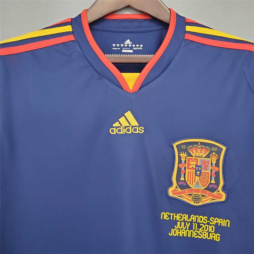 MAILLOT RÉTRO ESPAGNE EXTÉRIEUR 2010 VERSION MANCHES LONGUES