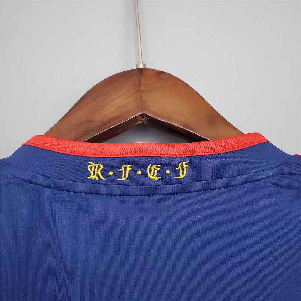MAILLOT RÉTRO ESPAGNE EXTÉRIEUR 2010 VERSION MANCHES LONGUES