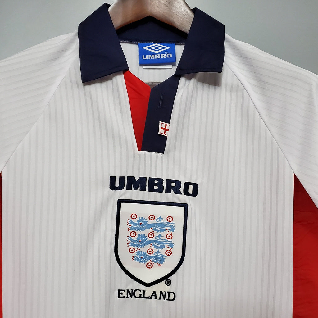 MAILLOT RÉTRO ANGLETERRE DOMICILE 1998 VERSION MANCHES LONGUES