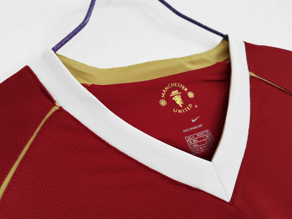 MAILLOT RÉTRO MANCHESTER UNITED DOMICILE 2006/07 MANCHES LONGUES