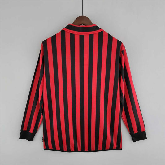 MAILLOT RETRO AC MILAN DOMICILE 1999/2000 VERSION MANCHES LONGUES