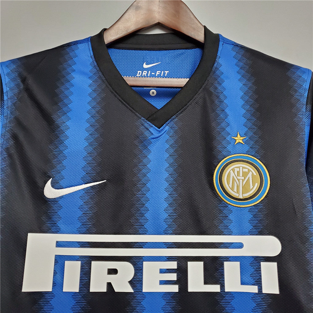 MAILLOT RÉTRO INTER MILAN DOMICILE 2010/11 MANCHES LONGUES