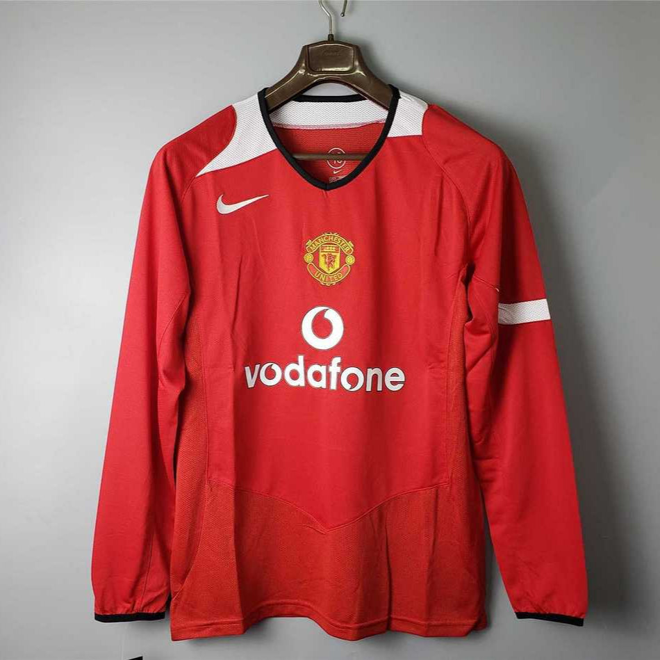 MAILLOT RÉTRO MANCHESTER UNITED DOMICILE 2005/06 MANCHES LONGUES