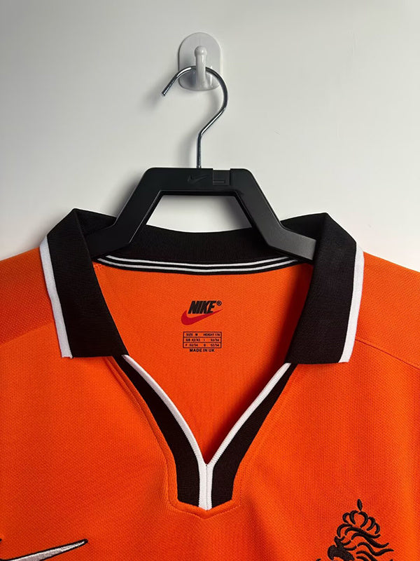 MAILLOT RÉTRO PAYS-BAS DOMICILE 1998 VERSION MANCHES LONGUES