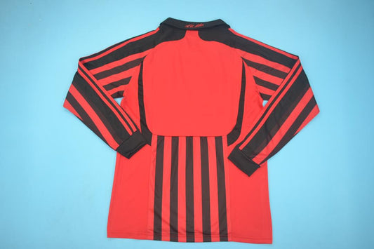 MAILLOT RETRO AC MILAN DOMICILE 2007/2008  VERSION MANCHES LONGUES