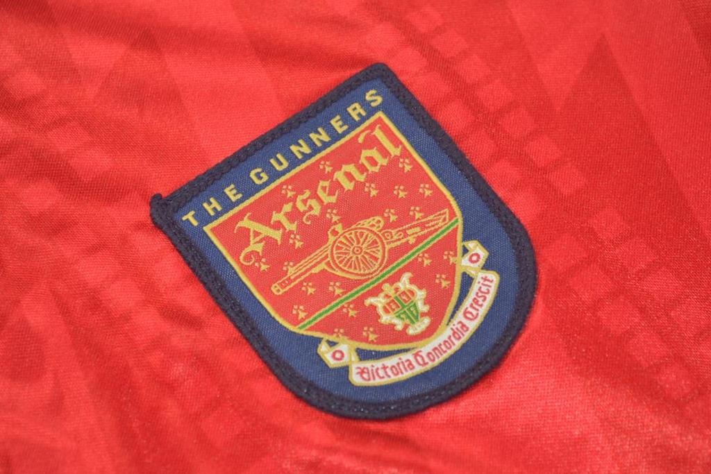 MAILLOT RETRO ARSENAL DOMICILE 1994 VERSION MANCHES LONGUES