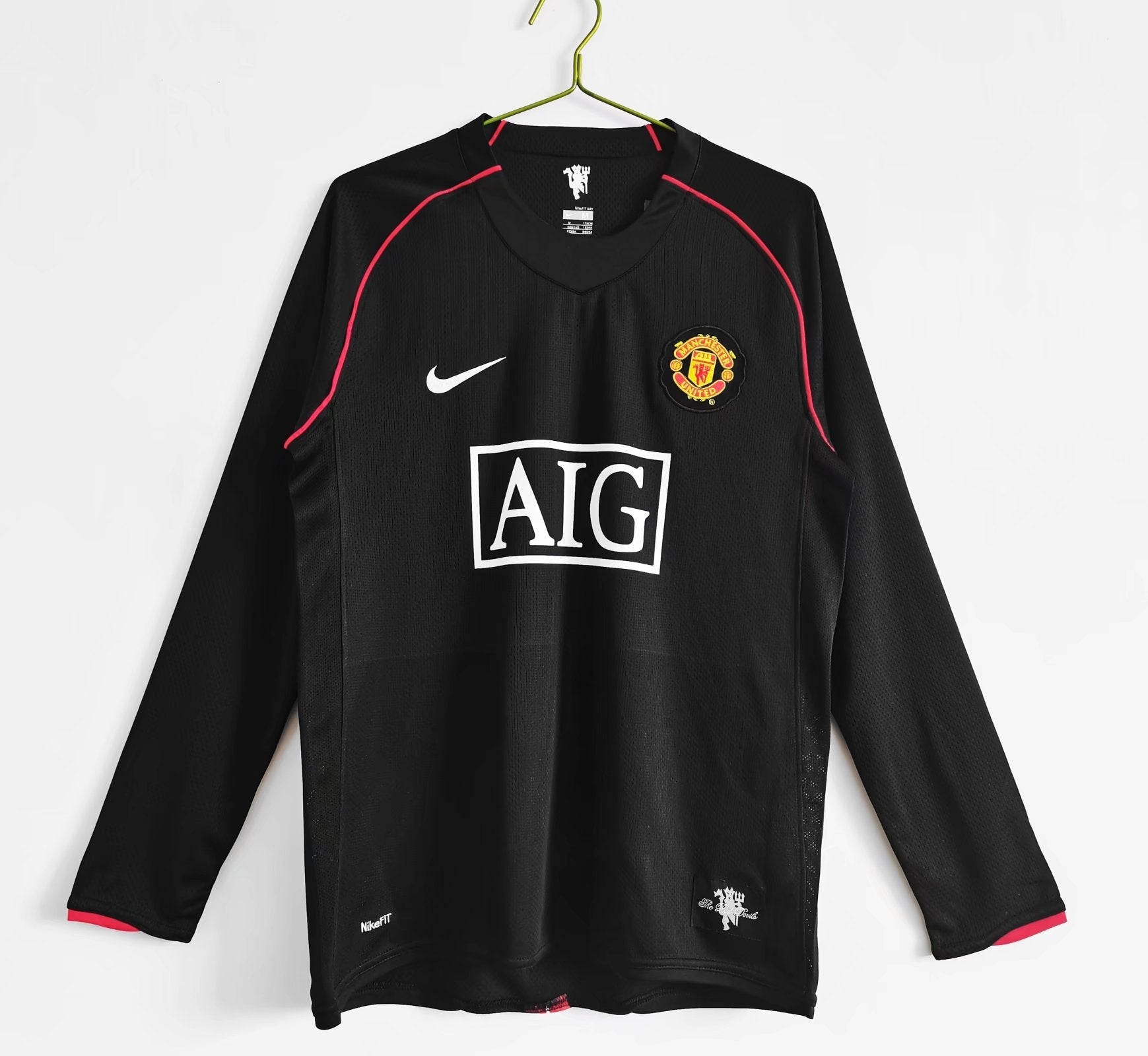 MAILLOT RÉTRO MANCHESTER UNITED EXTERIEUR 2007/08 MANCHES LONGUES