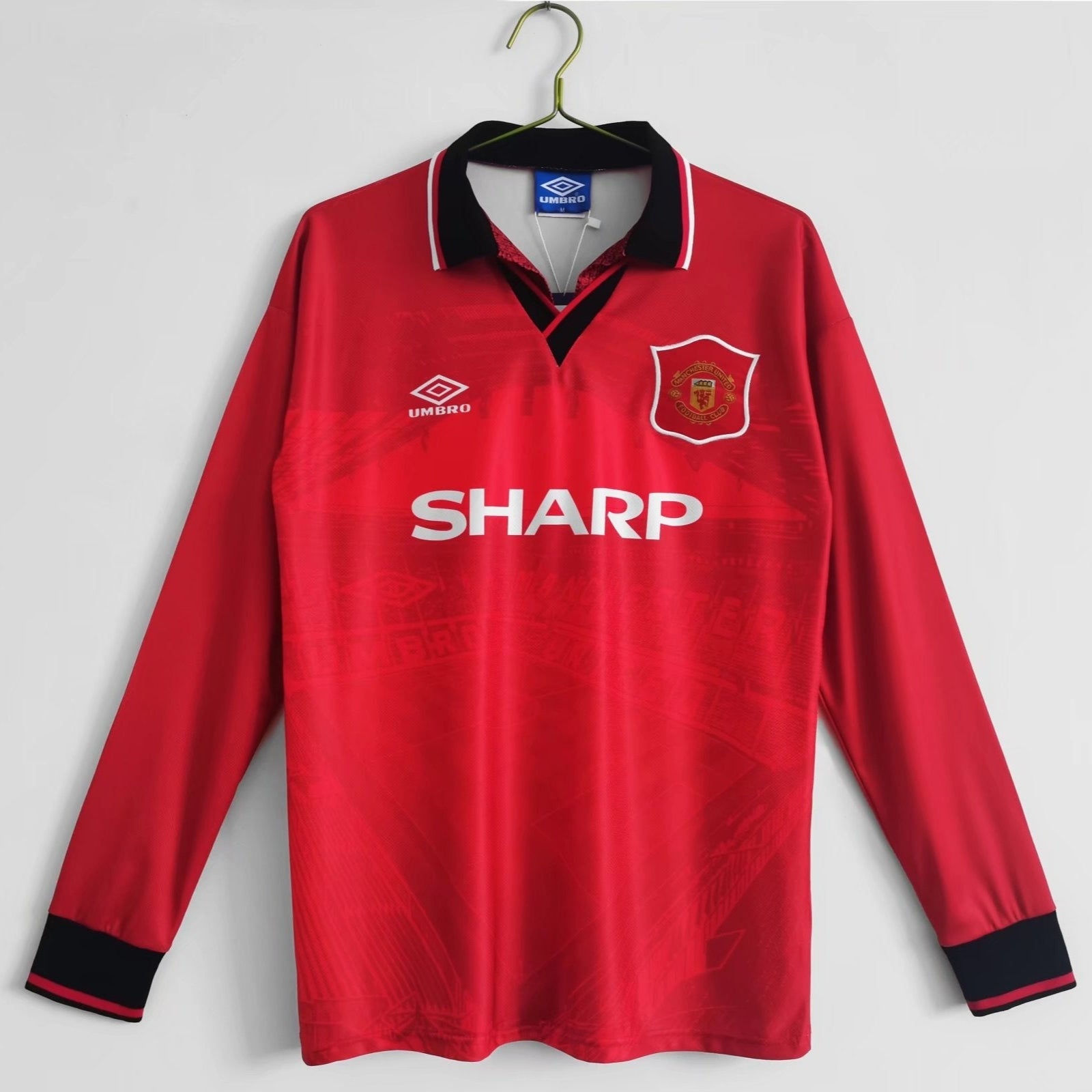 MAILLOT RÉTRO MANCHESTER UNITED DOMICILE 1994/96 MANCHES LONGUES
