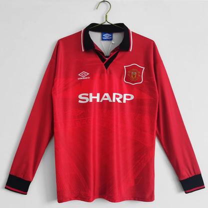 MAILLOT RÉTRO MANCHESTER UNITED DOMICILE 1994/96 MANCHES LONGUES
