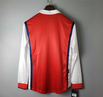 MAILLOT ARSENAL DOMICILE 1998/1999 VERSION MANCHES LONGUES