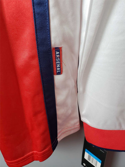 MAILLOT ARSENAL DOMICILE 1998/1999 VERSION MANCHES LONGUES