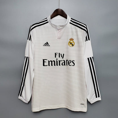MAILLOT REAL MADRID DOMICILE 2014/2015 VERSION MANCHES LONGUES