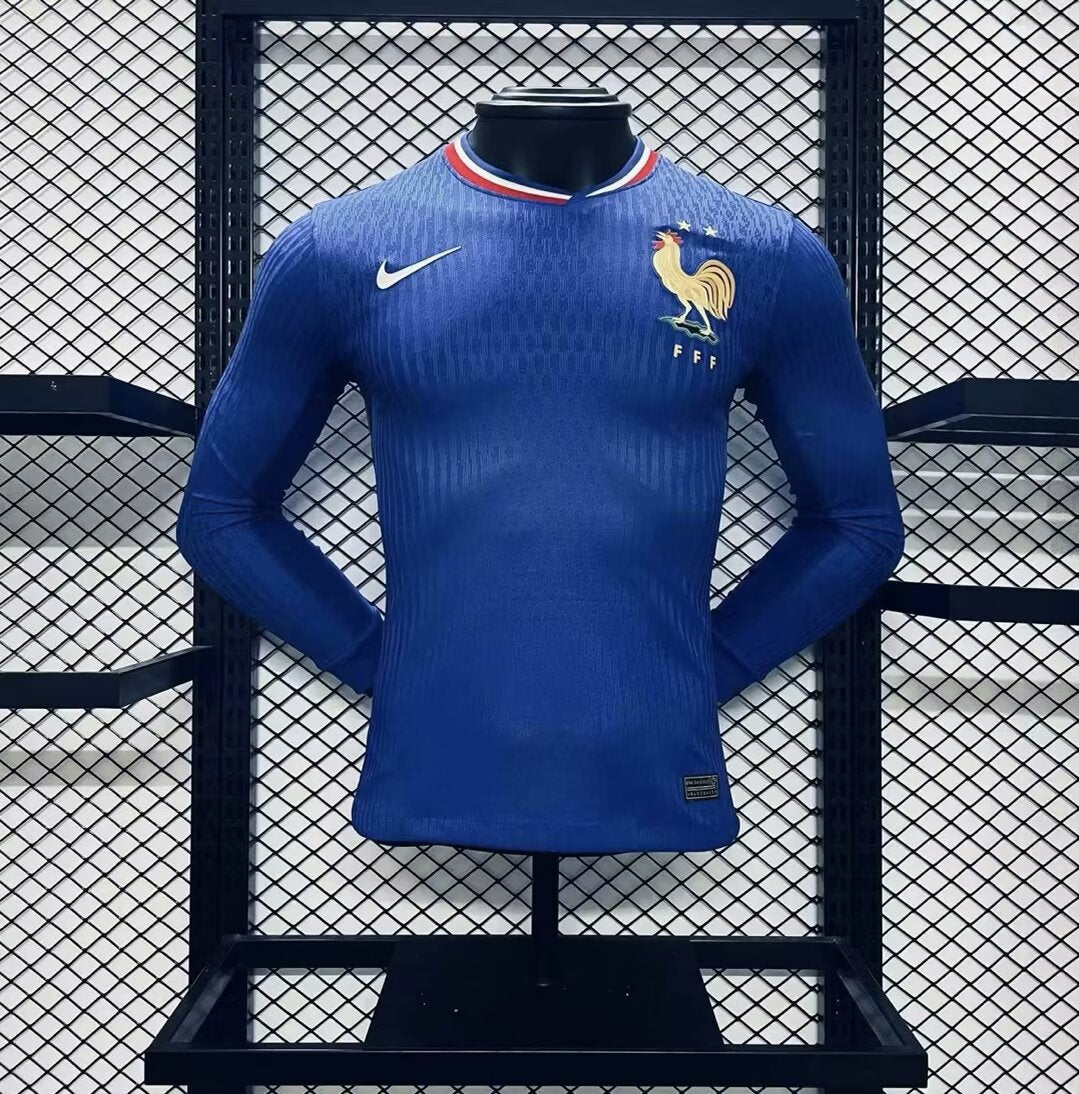 MAILLOT FRANCE DOMICILE PLAYER 2024 VERSION MANCHES LONGUES