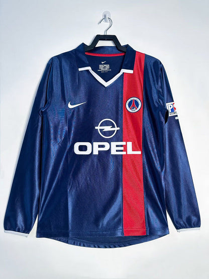 MAILLOT RÉTRO PSG DOMICILE 2001/02 MANCHES LONGUES