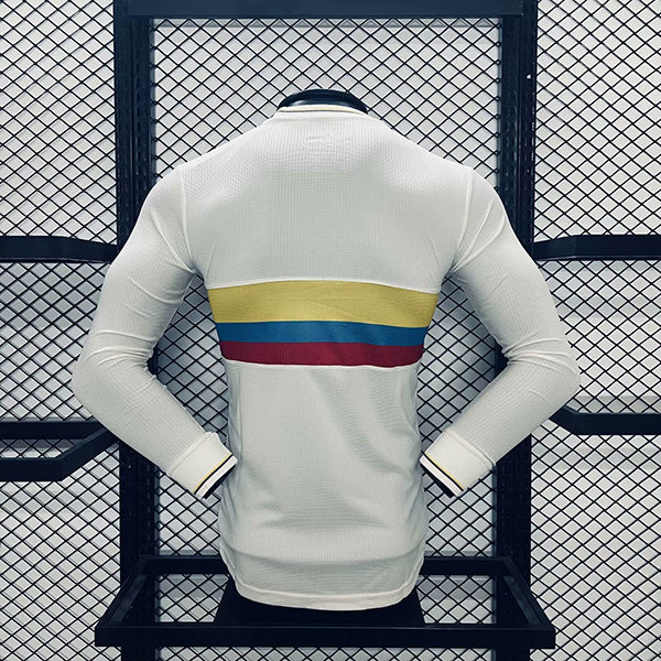 MAILLOT COLOMBIE BLANC 100ÈME ANNIVERSAIRE MANCHES LONGUES