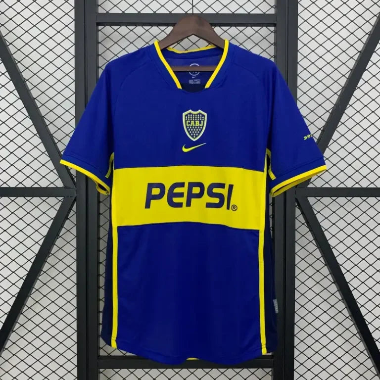 MAILLOT RÉTRO BOCA JUNIORS DOMICILE 2002